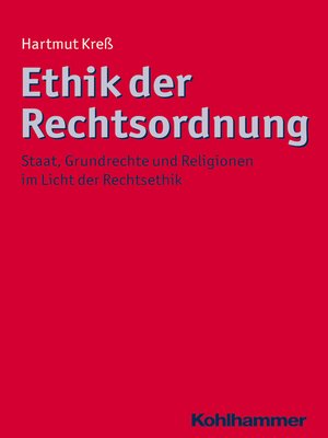 cover image of Ethik der Rechtsordnung